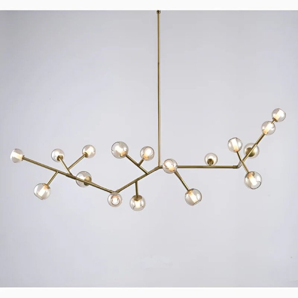 Modern Molecular-Style Chandelier – Adjustable Lighting